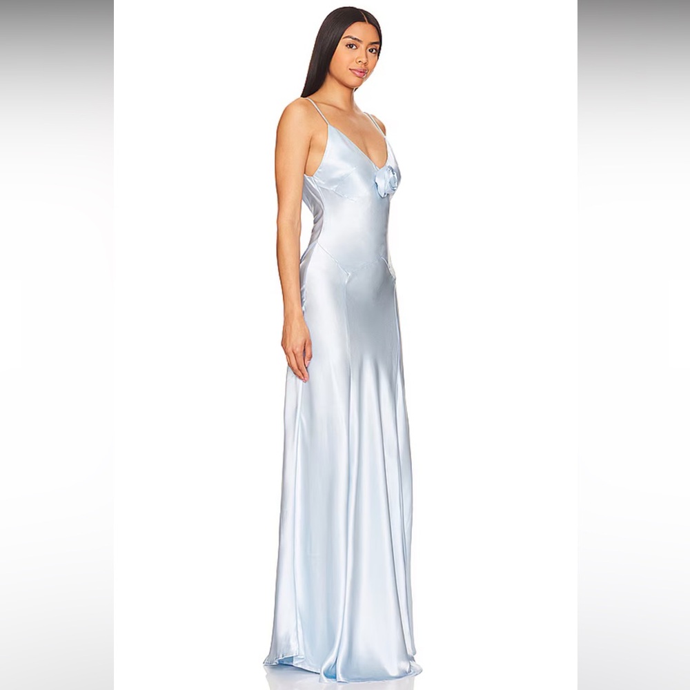 Bubish Luxe Savannah Rosette Gown in Baby Blue size 8/S